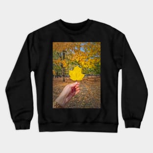 under the yellow maple tree Crewneck Sweatshirt